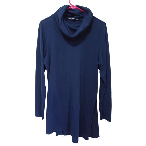 Lisa Rinna Collection Women's Navy Blue Cowl Neck Sweater Size M - Picture 1 of 6